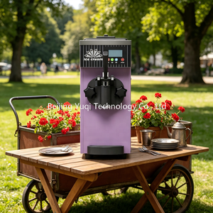 <span class=keywords><strong>Machine</strong></span> à <span class=keywords><strong>glace</strong></span> molle commerciale violette compacte pour petits cafés et stands mobiles – Se démarque dans les cafés, kiosques et marchés nocturnes - Product Image 4