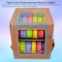 Boîte de rangement pour filament d'imprimante 3D OEM, 2 niveaux, double rangée, en métal, avec couvercle ignifuge