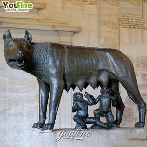 Mythologie romaine Lupa Sculpture Bronze Statue de <span class=keywords><strong>loup</strong></span> capitoline à vendre - Product Image 2