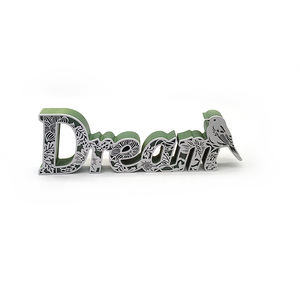 Segno di parola d'amore in legno rustico per la decorazione domestica da tavolo segno d'amore di san valentino decorativo Freestanding ritaglio parola lettera parete - Product Image 6