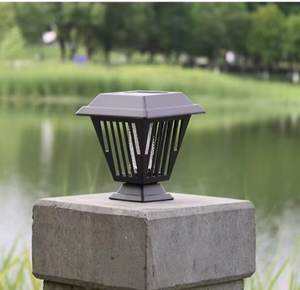 Lampe Solaire Anti-Moustiques Extérieure Étanche à LED UV, Piège à Insectes Alimenté par Énergie Solaire pour Jardin, Pelouse, Patio, Allée - Product Image 5