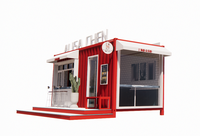 Café conteneur en acier, maison mobile, petit hôtel, séjour à domicile, camping-car, écologique, étanche, design moderne, garantie 1 an