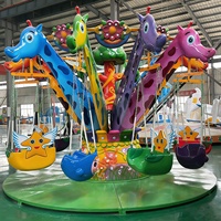 Chaise volante électrique rotative d'extérieur pour parc d'attractions, 12 places, en fibre de verre, pour enfants, à vendre