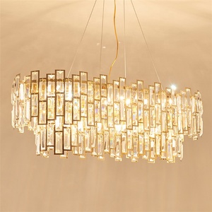 Đèn chùm pha lê sang trọng hiện đại dẫn treo đèn phòng khách khách sạn trang trí trần ánh sáng mặt dây chuyền đèn chùm đèn - Product Image 5