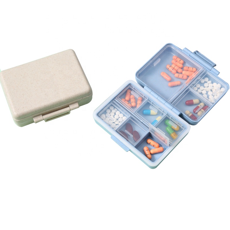 Пластиковый контейнер для таблеток с логотипом на заказ, контейнер для хранения лекарств, органайзер для еженедельных таблеток, портативный контейнер для таблеток с витаминами, рыбьим маслом