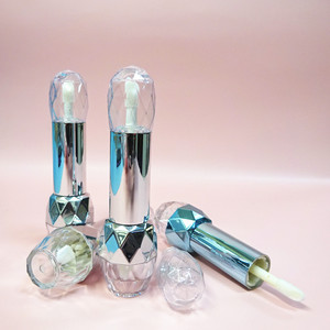 Tubos de brillo labial vacíos de doble punta con forma de diamante, mini envases dobles para brillo labial, para maquillaje y cosméticos. - Product Image 3