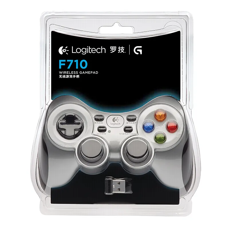 100% オリジナルLogitechF710ワイヤレスlogitechゲームパッドゲームサポートデュアル振動ゲームコントローラーPCワイヤレスコントローラー
