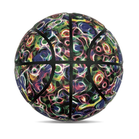 Ballon de basketball camouflage en PU, personnalisable, vente en gros, taille 7, durable, écologique, pour enfants