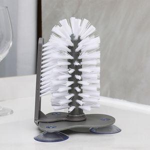 Cepillo de Limpieza 2 en 1 <span class=keywords><strong>para</strong></span> Vasos de Plástico con <span class=keywords><strong>Base</strong></span> de Succión, Cepillo Multifuncional <span class=keywords><strong>para</strong></span> Botellas de Vidrio, Cepillo <span class=keywords><strong>para</strong></span> <span class=keywords><strong>Lavar</strong></span> Vasos <span class=keywords><strong>para</strong></span> Cocina - Product Image 5