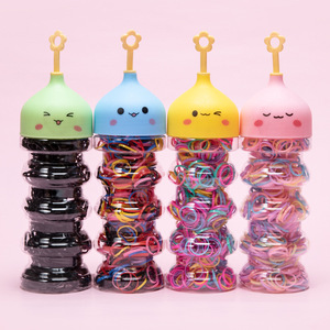 Mới Bé Bé Đóng Chai Dây Tóc Cô Gái Màu Cao Đàn Hồi Tóc Vòng Trẻ Em Băng Cao Su Nhỏ Dùng Một Lần - Product Image 1