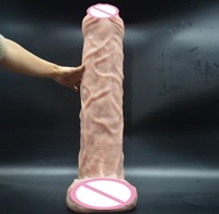 FAAK 66*15.5cm Super Huge Silicon Dildo Fake Penis