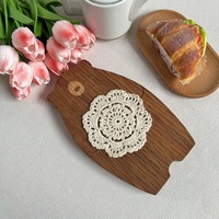 Sous-verre en laine crocheté fait main, set de table en coton tricoté, décoration d'intérieur, sous-verre vintage bohème, napperon personnalisé
