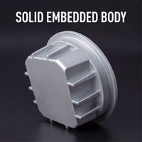 Marqueur de trottoir solaire LED à double face en aluminium moulé sous pression IP68, alimenté par énergie solaire, emballage personnalisé pour les grossistes