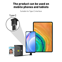 Lecteur-graveur de cartes à puce EMV intelligent ZOWEETEK ISO 7816 ATM CAC ID IC SIS SIM Lecteur de cartes USB C Lecteur de cartes de crédit mobile pour téléphone