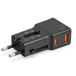 <span class=keywords><strong>JEDI</strong></span> US AU UK EU 25W PD Estación de carga rápida Adaptador de corriente Enchufe múltiple USB Cargador de viaje universal internacional - Product Image 2