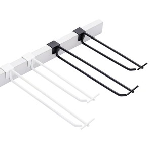 Retail Display Accessories Supermarket Slatwall Hook with Over Arm <b>Chrome</b> Plated - Product Image 4