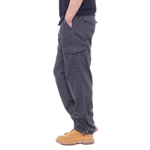 Cotton Overalls <strong>Trousers</strong> Loose <strong>Men's</strong> Labor Insurance Multi-pocket Elastic Waist <strong>Trousers</strong> Casual <strong>Trousers</strong> <strong>Drawstring</strong> Pants <strong>Mens</strong> - Product Image 6