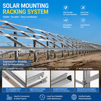 Système de support solaire photovoltaïque en aluminium léger, imperméable, pour l'installation de panneaux solaires sur le terrain