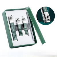 Ensemble de 4 coupe-ongles professionnels de haute qualité en acier au carbone pour manucure et pédicure, emballés dans un sac en polyéthylène, durables
