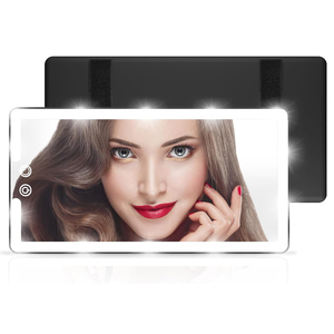 Espejo de Maquillaje LED Recargable Universal con Luz Regulable para Visera Trasera de Coche, Espejo Grande con Luces para Coche - Product Image 1