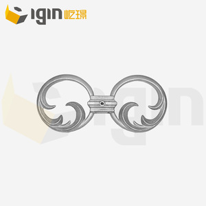 Poste de Aluminio para Escalera Igin, 25x25mm, Estilo Europeo, Accesorio Decorativo para Barandilla con Diseño Floral - Product Image 1