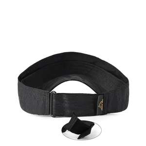 Chapeau de soleil uni à séchage rapide bleu lac véritable, casquettes personnalisées Huggie rétro de haute qualité, visières de golf de couleur unie pour femmes - Product Image 4