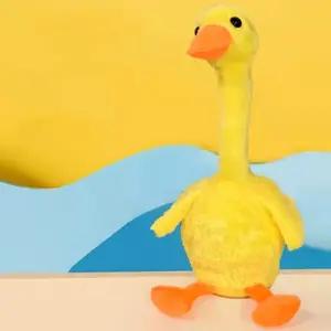 Brinquedos de pelúcia para pato de leitura, pato engraçado que canta, aprendendo a falar, vários estilos de brinquedos de pelúcia personalizados