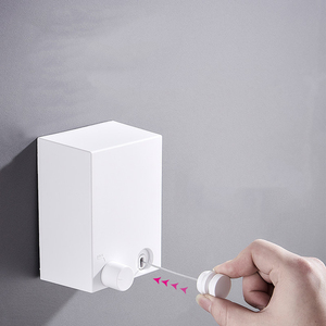 Séchoir à linge <span class=keywords><strong>mural</strong></span> sans perçage pour intérieur, ligne à linge pour balcon, hôtel, cordes à linge rétractables - Product Image 2
