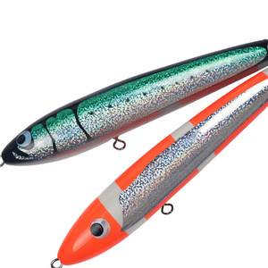 Señuelo de pesca de 120g y 22cm, cebo artificial para pesca en agua salada, señuelo de pesca en aguas profundas, material de madera - Product Image 3
