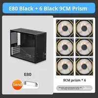 Boîtier compact en aluminium Xiaobao E80 Mid Tower MicroATX Air-Cooled Simple A4 Portable Handheld Computer Host