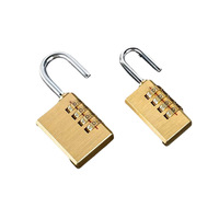 Cadenas à combinaison en laiton de diverses spécifications pour usage domestique et en dortoir, étanche, sans clé, petit cadenas pour armoire de rangement