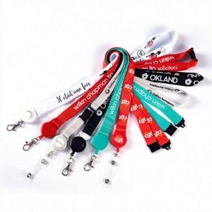 Cheap Custom Design <b>Polyester</b> Sublimation Printing Logo Neck Keychain Retractable Easy to Pull <b>Lanyard</b> - Product Image 6