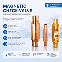 Válvula de Retención Magnética Tipo IYB, Válvula de Retención de Cobre con Certificación UL para Sistemas de Refrigeración y HVAC