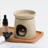 Diffuseur d'huiles essentielles en céramique pour décoration intérieure, brûleur de bougies chauffe-plat, brûleur d'encens et chauffe-cire