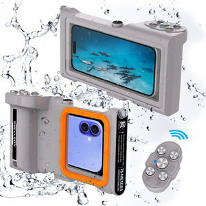 Funda Impermeable Universal para Teléfono ShellBox de Tercera Generación, Protección de Buceo de 50 Pies, Protección de 360 Grados para Teléfono con Obturador Remoto - Product Image 1