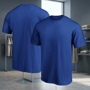 Camiseta Deportiva Premium Azul Rey con Cuello Redondo, Manga Corta, Diseño a Cuadros, Corte Regular, Básica para Hombre, Casual por Delante y por Detrás - Product Image 6
