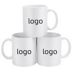 Vente en gros de tasses à café en céramique personnalisées avec logo, 11 oz/15 oz, de haute qualité, blanches, pour sublimation, produits en céramique pour le thé, le café, Noël - Product Image 1