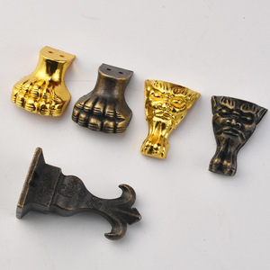 Chinese Style Zinc Alloy Furniture Leg Base Heavy Duty Die Casting For Wooden Box Jewelry Gift Box <b>Corner</b> <b>Protector</b> Accessories - Product Image 1