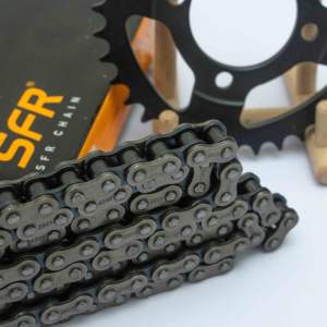 SFR Nuevo Kit Innovador de <span class=keywords><strong>Cadena</strong></span> y Piñón para Motocicleta 428/<span class=keywords><strong>428H</strong></span>/520H Resistente a Impactos, Accesorios para Sistema de Transmisión de Motocicleta - Product Image 5