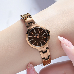 Montre pour femme de haute qualité, élégante et discrète, avec cadran simple, bracelet en acier, tendance étudiante, étanche, à quartz - Product Image 5