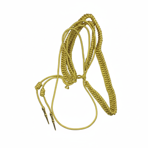 Cordón de Aiguillet de oro al por mayor de fábrica de Pakistán Cordón de hombro de alambre de lingotes para uniformes y accesorios - Product Image 1