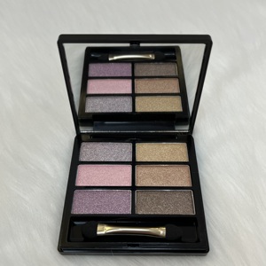 Sombra de ojos personalizada, <span class=keywords><strong>6</strong></span> colores, resistente al agua, paleta de sombra de ojos de larga duración, Etiqueta Privada - Product Image 1