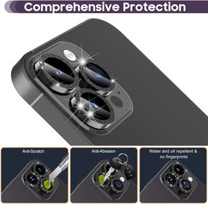 Protector de Pantalla de Lente de Cámara para Teléfono Móvil AFS de Vidrio Templado, Metal Brillante, Dureza 9H, Ultrafino, para 15 14 <span class=keywords><strong>13</strong></span> - Product Image 5
