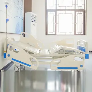 3-Crank Manual Hospital Bed With Automatic Toilet Electric Bed For The Disabled Metal Construction