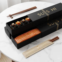 Boîte à sushi biodégradable personnalisée, emballage alimentaire à emporter, Caja Sushi