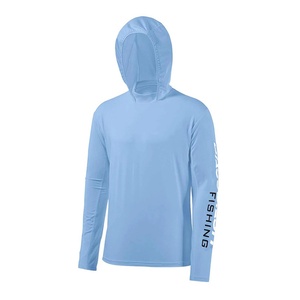 Chemises de pêche à manches longues, dernier design, bleu, séchage rapide, personnalisables, sublimation, jersey uni, t-shirts de pêche anti-UV - Product Image 5