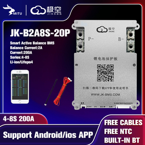 JK SMART <span class=keywords><strong>BMS</strong></span> B2A8S20P BATERÍA CON EQUILIBRIO ACTIVO 2A <span class=keywords><strong>BMS</strong></span> LiFePO4 Li-ion LTO, <span class=keywords><strong>6S</strong></span>, 7S, 8S, 12V, <span class=keywords><strong>24V</strong></span>, 200A, 2A, 2A - Product Image 2