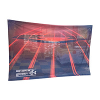 Bannière géante personnalisée Football Foule Surfer Bannière promotionnelle Polyester Grande Bannière Drapeaux