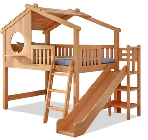 Custom New 2023 Bedroom Furniture Multifunction Convertible Wooden Crib Comfortable Wooden Baby Beds For Boy And Girl