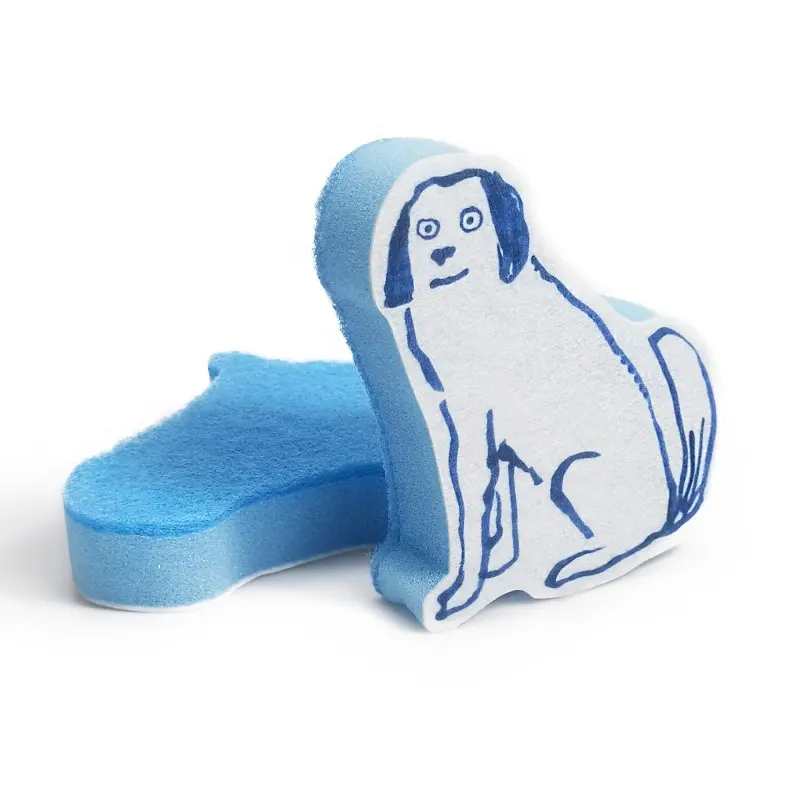 Spugnetta per la pulizia in tessuto Non tessuto da cucina pastiglie per la pulizia a forma di cane
